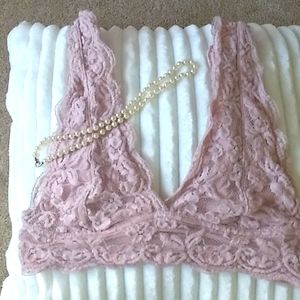Crochet lace bralette